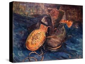 Van Gogh: The Shoes, 1887-Vincent van Gogh-Stretched Canvas