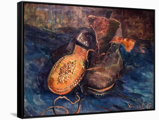 Van Gogh: The Shoes, 1887-Vincent van Gogh-Framed Stretched Canvas