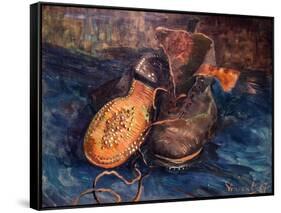 Van Gogh: The Shoes, 1887-Vincent van Gogh-Framed Stretched Canvas