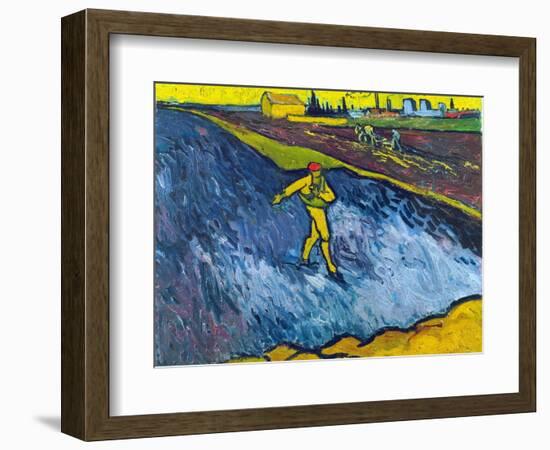 Van Gogh: The Sower, C1888-Vincent van Gogh-Framed Giclee Print