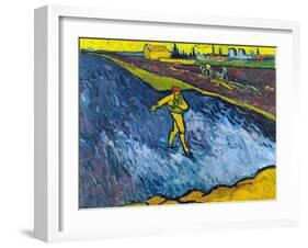 Van Gogh: The Sower, C1888-Vincent van Gogh-Framed Giclee Print