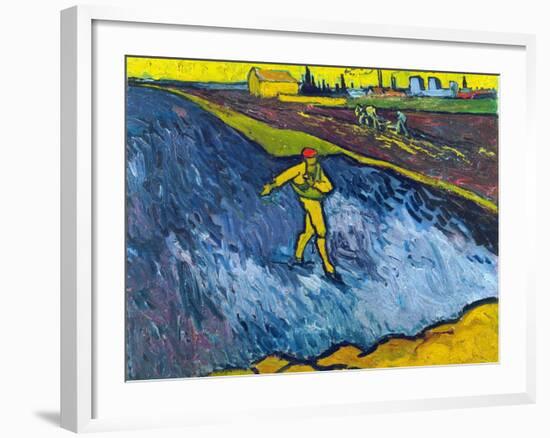 Van Gogh: The Sower, C1888-Vincent van Gogh-Framed Giclee Print