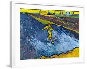 Van Gogh: The Sower, C1888-Vincent van Gogh-Framed Giclee Print