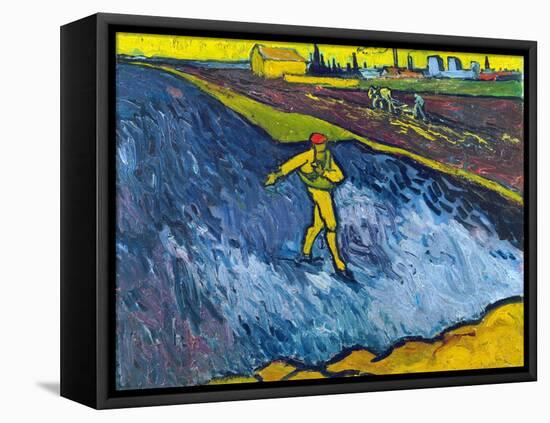 Van Gogh: The Sower, C1888-Vincent van Gogh-Framed Stretched Canvas