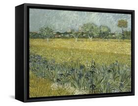 Van Gogh, View of Arles with Irises-null-Framed Stretched Canvas