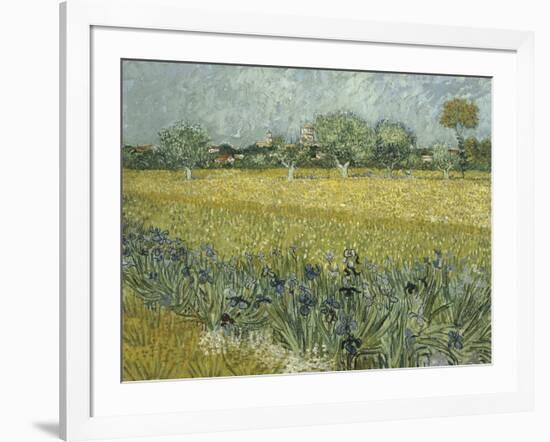 Van Gogh, View of Arles with Irises-null-Framed Giclee Print
