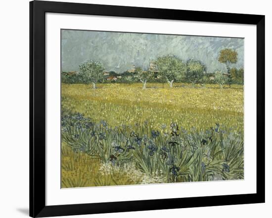 Van Gogh, View of Arles with Irises-null-Framed Giclee Print