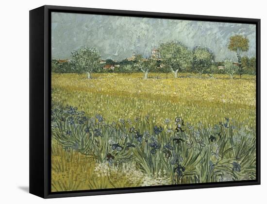 Van Gogh, View of Arles with Irises-null-Framed Stretched Canvas