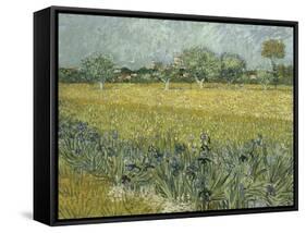 Van Gogh, View of Arles with Irises-null-Framed Stretched Canvas