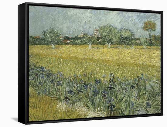 Van Gogh, View of Arles with Irises-null-Framed Stretched Canvas