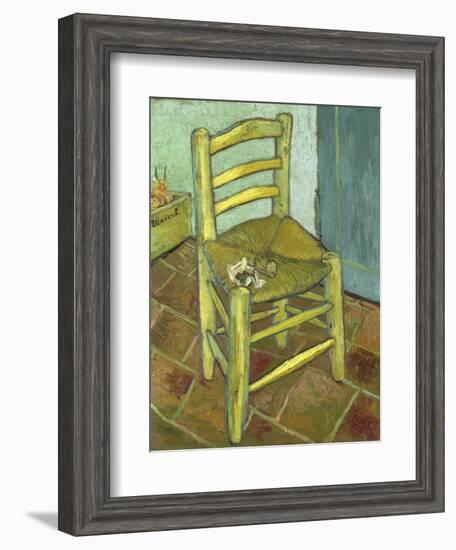 Van Gogh, Vincents Chair with His Pipe-null-Framed Giclee Print