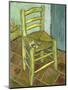 Van Gogh, Vincents Chair with His Pipe-null-Mounted Giclee Print
