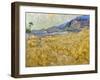 Van Gogh: Wheatfield, 1889-Vincent van Gogh-Framed Giclee Print