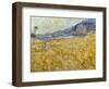 Van Gogh: Wheatfield, 1889-Vincent van Gogh-Framed Premium Giclee Print