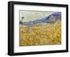 Van Gogh: Wheatfield, 1889-Vincent van Gogh-Framed Premium Giclee Print