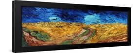 Van Gogh: Wheatfield, 1890-Vincent van Gogh-Framed Giclee Print