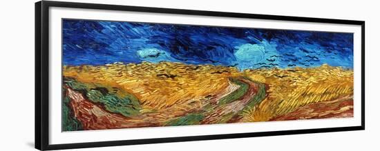 Van Gogh: Wheatfield, 1890-Vincent van Gogh-Framed Premium Giclee Print