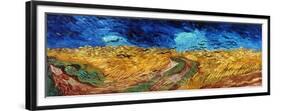 Van Gogh: Wheatfield, 1890-Vincent van Gogh-Framed Premium Giclee Print