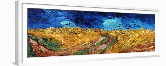 Van Gogh: Wheatfield, 1890-Vincent van Gogh-Framed Premium Giclee Print