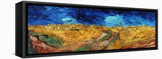 Van Gogh: Wheatfield, 1890-Vincent van Gogh-Framed Stretched Canvas