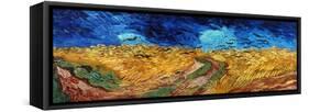 Van Gogh: Wheatfield, 1890-Vincent van Gogh-Framed Stretched Canvas