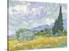 Van Gogh, Wheatfield with Cypress-null-Stretched Canvas