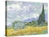 Van Gogh, Wheatfield with Cypress-null-Stretched Canvas