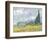 Van Gogh, Wheatfield with Cypress-null-Framed Premium Giclee Print