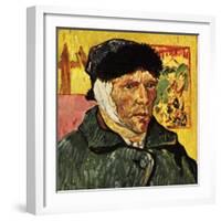 Van Gogh with a Bandage Round His Head-English School-Framed Giclee Print