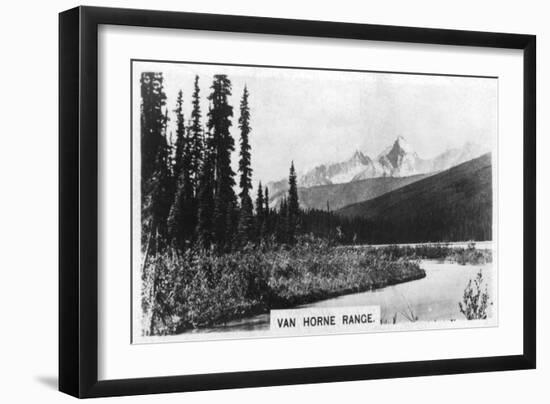 Van Horne Range, Canadian Rockies, C1920S-null-Framed Giclee Print