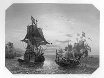 The First Dutch Ship in East Indies, 1596-Van Kesteren-Giclee Print