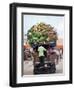 Van Loaded with Bananas on Its Roof Leaving the Market, Stone Town, Zanzibar, Tanzania-Yadid Levy-Framed Photographic Print