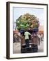Van Loaded with Bananas on Its Roof Leaving the Market, Stone Town, Zanzibar, Tanzania-Yadid Levy-Framed Photographic Print