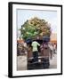 Van Loaded with Bananas on Its Roof Leaving the Market, Stone Town, Zanzibar, Tanzania-Yadid Levy-Framed Photographic Print