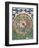 Vân mandala-null-Framed Giclee Print