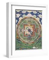 Vân mandala-null-Framed Giclee Print