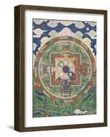 Vân mandala-null-Framed Giclee Print