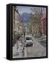 Van on Gay Street, April-Tom Hughes-Framed Stretched Canvas