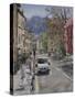 Van on Gay Street, April-Tom Hughes-Stretched Canvas