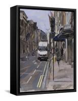 Van on New Bond Street, May-Tom Hughes-Framed Stretched Canvas