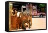 Van - Route 66 - Gas Station - Arizona - United States-Philippe Hugonnard-Framed Stretched Canvas