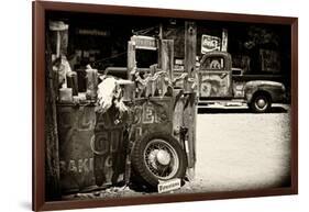 Van - Route 66 - Gas Station - Arizona - United States-Philippe Hugonnard-Framed Photographic Print