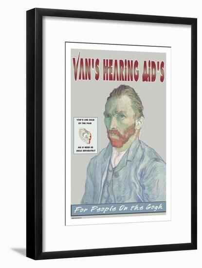 Van's Hearing Aids: For People on the Gogh-null-Framed Art Print