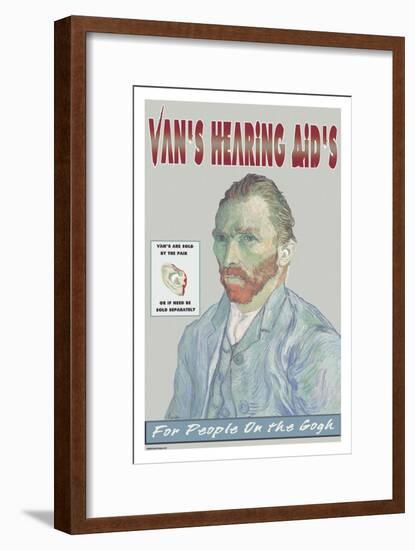 Van's Hearing Aids: For People on the Gogh-null-Framed Art Print