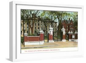 Van Wickle Gate, Brown University, Providence, Rhode Island-null-Framed Art Print