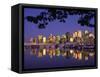 Vancouver and Lost Lagoon at Night-Ron Watts-Framed Stretched Canvas