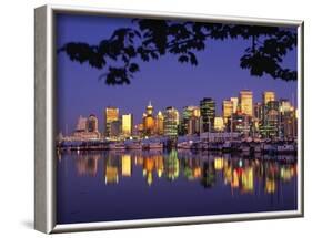 Vancouver and Lost Lagoon at Night-Ron Watts-Framed Photographic Print