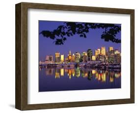 Vancouver and Lost Lagoon at Night-Ron Watts-Framed Photographic Print