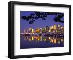 Vancouver and Lost Lagoon at Night-Ron Watts-Framed Photographic Print