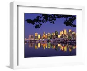 Vancouver and Lost Lagoon at Night-Ron Watts-Framed Photographic Print